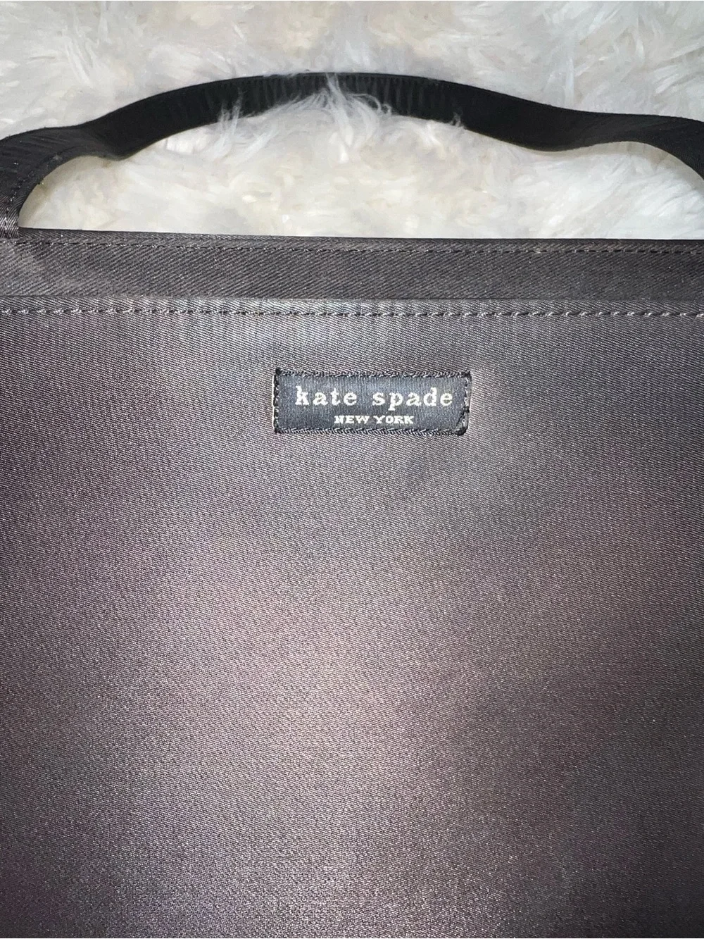 Kate Spade New York Black Nylon Tote Shoulder Bag Large